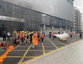 以演筑防 以练备战——我校开展民族艺术教育教学综合楼消防安全培训暨疏散演练